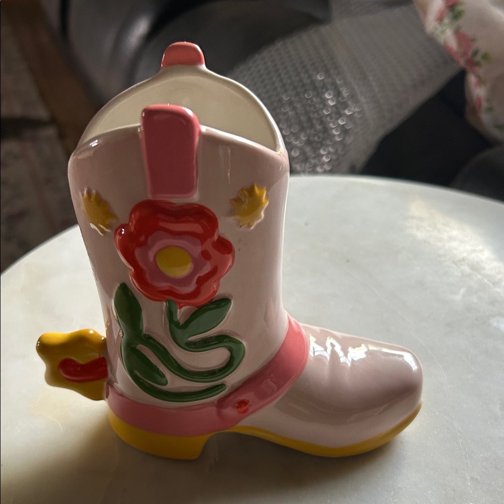 ban.do Floral Boot Vase - Pink, Red, Yellow